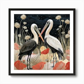 Bird In Nature Pelican 4 Art Print