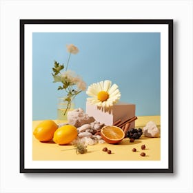 Sunshine & flowers 1 Art Print