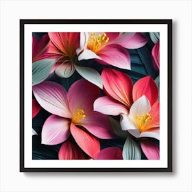 Paper Flowers Art Print