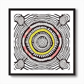 Aboriginal Mandala Art Print