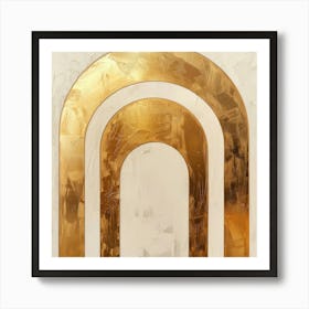 Gold Arches 2 Art Print