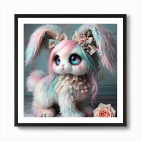 Bunny with Accessories Art Print
