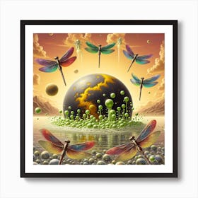 Dragonflies 2 1 Art Print