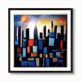 Contemporary City, Metaphysical Colours Art Print