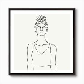 Female Form Black & White Art Print 1 Art Print