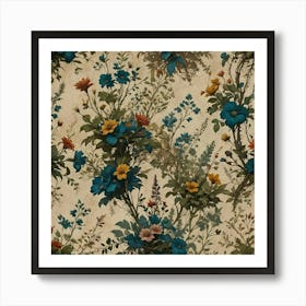 Floral Wallpaper 6 Art Print