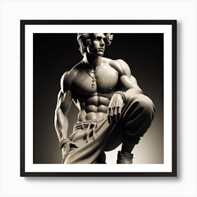 Marble Man Art Print