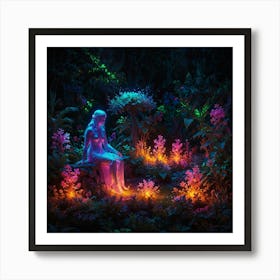 Night In The Garden Art Print