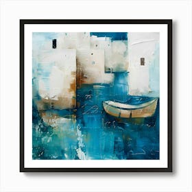 Boat In The Water Mallorca Art Print