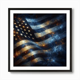 Usa Flag 3 Art Print