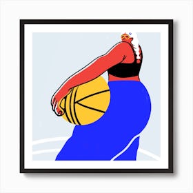 Work It Out Square Art Print