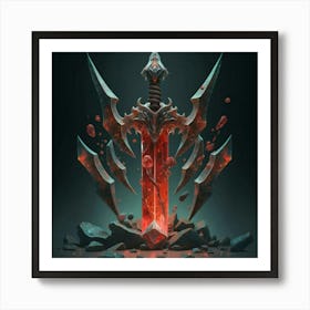 Sword In The Dark Art Print