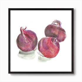 Red Onions Art Print