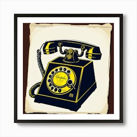 Telephone Art Print