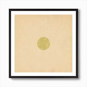 Minimalist pastel green circle Art Print