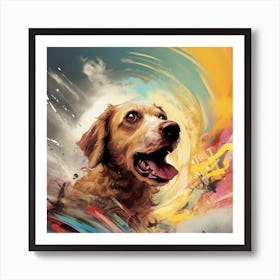 Dog In The Sky Art Print