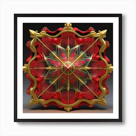 Red And Gold Art Print