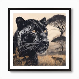 Black Panther  Art Print