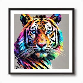 Colorful Tiger 1 Art Print