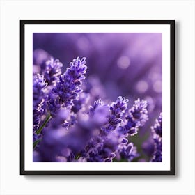 Lavender Flowers 1 Art Print