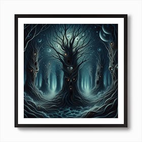 Dark Forest Art Print