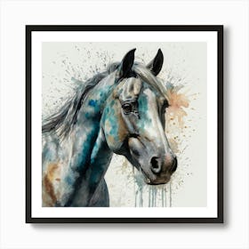 Horse - Watercolour Art Print