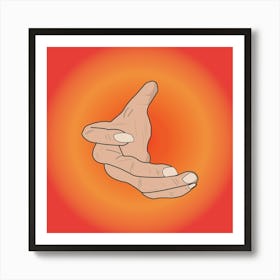 Hand Reaching Out Art Print