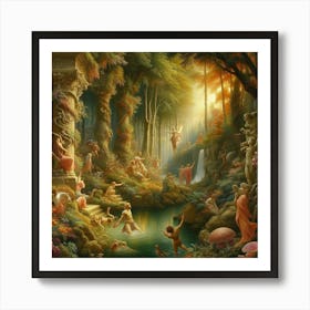 Aphrodite'S Garden Art Print