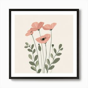 Pink Poppies 1 Art Print