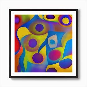 Painted Shapes Art Print