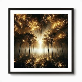 Fractal Forest 1 Art Print