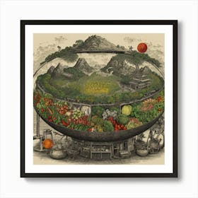 Chinese Garden Art Print