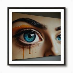 Eye Of A Woman Art Print