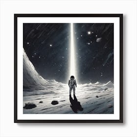 Man On The Moon 1 Art Print