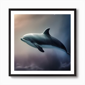 Dolphin In The Sky Art Print