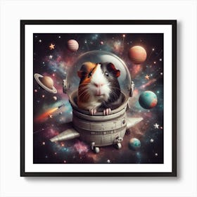 Space Travel by M.C Guinea Art Print