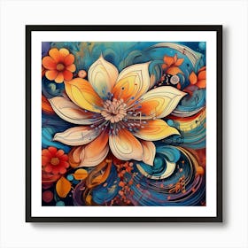 Colorful Flower 1 Art Print