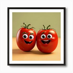 Tomato Couple Art Print