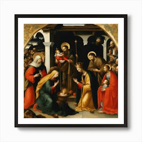 Adoration Of The Magi Art Print