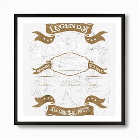 Birthday Gift Legends Were Born In October 1971 Art Print