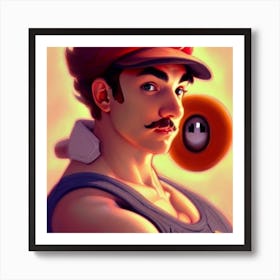 Mario Bros 5 Art Print