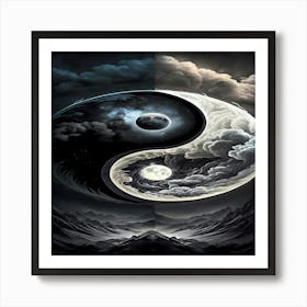 Yin Yang Art Print