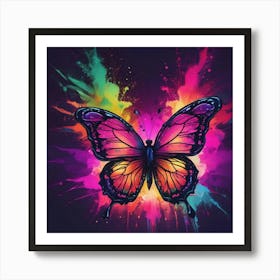 Butterfly Painting 261 Art Print