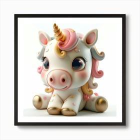 Unicorn Figurine 14 Art Print