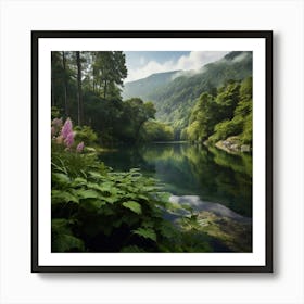 Azure Lake Art Print