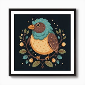 Bird On A Branch 10 Art Print