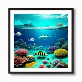 Coral Reef Art Print