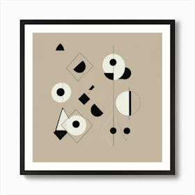 Abstract Geometric Shapes Wall Art 3 Art Print