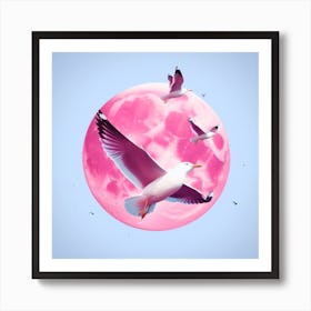 Pink Moon Art Print