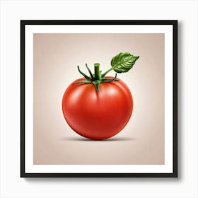 Tomato Vector Illustration Art Print